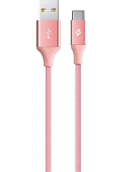 2DK18RA Alumicable Type-C Şarj Kablosu Rose Gold