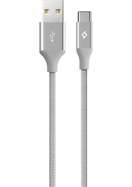 AlumiCable Type-C Şarj Kablosu Gümüş 2DK18G