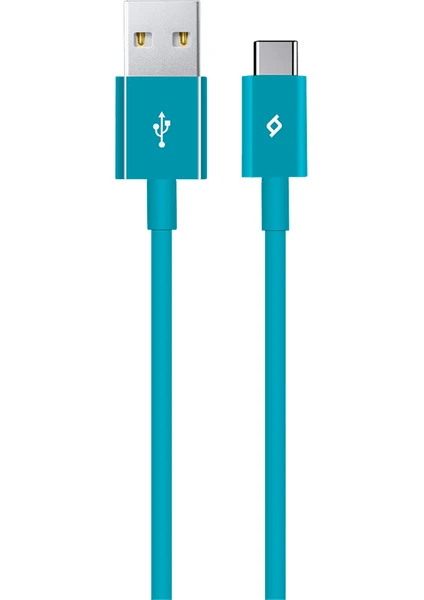 Type-C Şarj Kablosu-Turkuaz 2DK12TZ