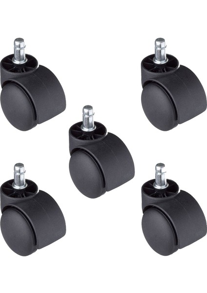 5 Adet Pimli Geçmeli Ofis Koltuk Sandalye Tekeri 50 mm