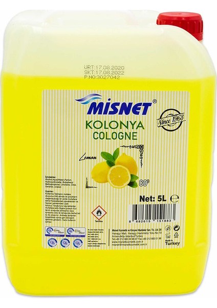 Limon Kolonyası 5 Lt