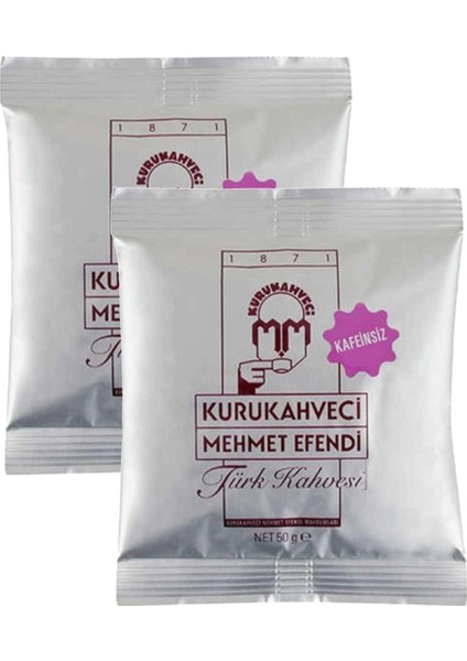 Kafeinsiz Türk Kahvesi 50 gr x 2