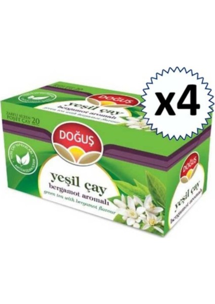 Yeşilçay Bergamotlu 20'li x 4