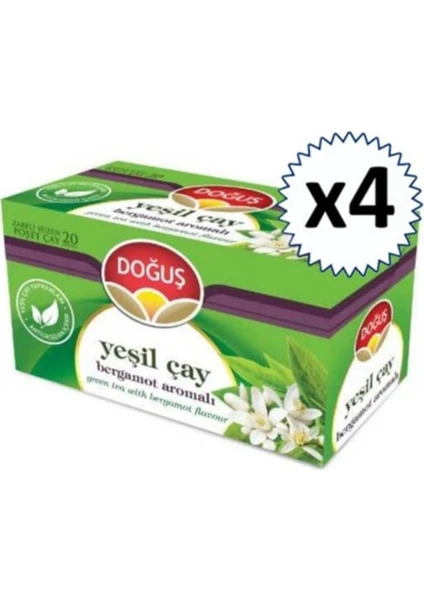 Yeşilçay Bergamotlu 20'li x  4