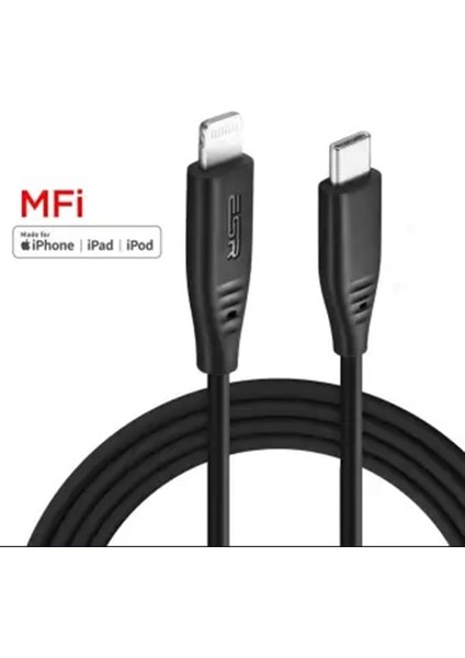 Usb-C To Lightning Mfı 1m Black Kablo