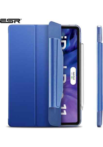 Apple iPad Pro 11 2020 Kılıf-Yippee Color With Hasp-Navy Blue