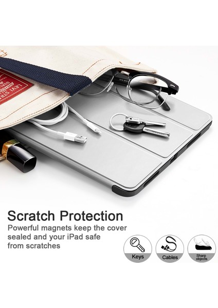 Apple iPad Pro 12.9 2020 Kılıf-Rebound Pencil-Silver Gray