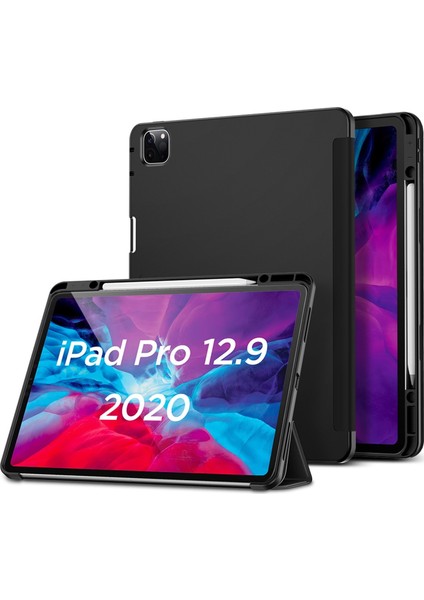 Apple iPad Pro 12.9 2020 Kılıf-Rebound Pencil-Black