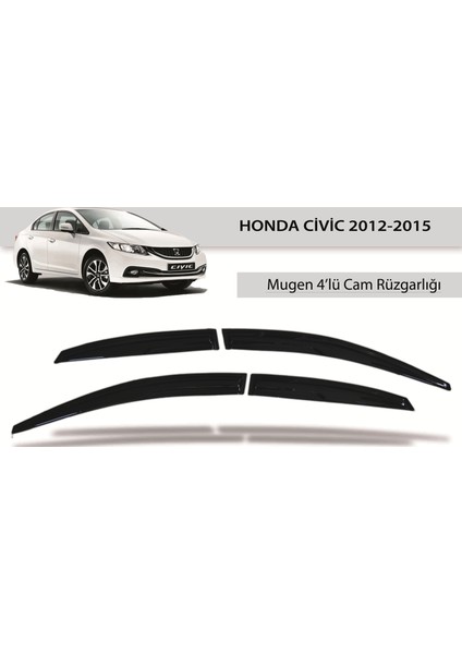 Honda Civic Cmr [12-15] Cam Rüzgarlığı