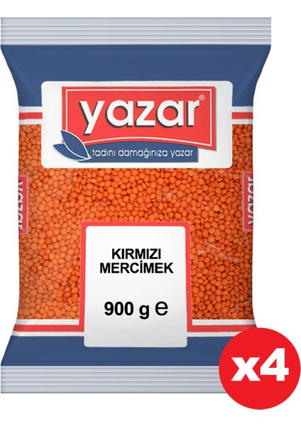 Kırmızı Mercimek 900 gr x 4'lü