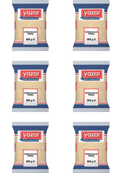Gönen Baldo Pirinç 900 gr x 6'lı
