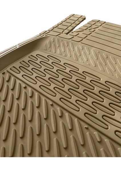 1977 Model Volvo 240 Için 3D Havuzlu Tip Universal Paspas - Lüks Bej