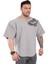 Gri Oversize Antrenman Tişörtü Rag Top Big Sam 3241 3