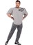 Gri Oversize Antrenman Tişörtü Rag Top Big Sam 3241 4