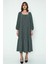 Kare Yaka Maxi Elbise (B20-702100) 1