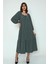Kare Yaka Maxi Elbise (B20-702100) 2