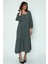 Kare Yaka Maxi Elbise (B20-702100) 3