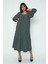 Kare Yaka Maxi Elbise (B20-702100) 4