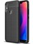 Redmi Note 6 Pro Kılıf Darbe Korumalı Deri Görünümlü Silikon Arka Kapak - Siyah 1