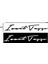Siyah ve Beyaz Renk Isim Soyisim Imza 30CM x 6 cm Araba Sticker 1