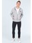 Heller Gri Erkek Nakışlı Fermuarlı Sweatshirt 2