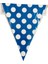Bayrak Flama Mavi Puanlı 3,65M 12 Adet (Plastik) 1