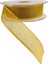 Kurdele Şifon Simli 2,5cm x 20M Gold 1
