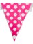 Bayrak Flama Pembe Puanlı 3,65M 12 Adet (Plastik) 1