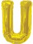 Folyo Balon Harf U Gold 34'' (86CM) 1