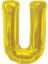 Folyo Balon Harf U Gold 34'' (86CM) 2