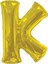 Folyo Balon Harf K Gold 34'' (86CM) 1
