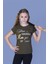 Kız Çocuk Never Pullu Baskılı T-shirt 1