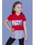 Kız Çocuk Eteği ve Kapüşonu Garnili T-Shirt 1