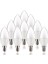 5-7 Watt Buji Mum LED Ampul E14 Ince Duylu 10 Adet Beyaz 1