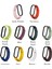 Xiaomi Mi Band 5 ve 6 Akıllı Bileklik Uyumlu Çift Renk Silikon Kordon (Fıstık Yeşil) 2