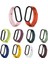 Xiaomi Mi Band 5 ve 6 Akıllı Bileklik Uyumlu Çift Renk Silikon Kordon (Fıstık Yeşil) 3