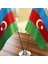 Krom Direkli Azerbaycan Masa Bayrağı 2'li 2