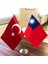 Krom Direkli Tayvan-Türkiye Masa Bayrağı 2'li 1