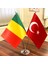Krom Direkli Mali - Türkiye Masa Bayrağı 2'li 1