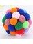 Renkli Peluş Toplar Kedi Oyuncağı 6,5 cm 1