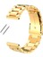 Saat Uyumlu Paslanmaz Çelik Metal Saat Kordonu 22MM Gold 1