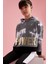 Kız Çocuk Power Baskılı Kapüşonlu Crop Sweatshirt T0515A621SP 3