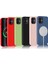 Apple iPhone 12 Pro Max Kılıf Mat Silikon Wireless Kapak Silksafe Pembe - Magsafe Kablosuz Şarj Uyumlu 5
