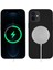 Apple iPhone 12 Kılıf Mat Silikon Wireless Kapak Silksafe Siyah - Magsafe Kablosuz Şarj Uyumlu 1