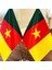 Kamerun Masa Bayrağı Krom Direkli Ikili Bayrak 2