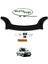 Renault Kangoo Ön Kaput Koruma Rüzgarlığı 3 mm Akrilik (Abs) Parlak Siyah Deflektör 2003-2007 2