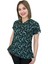 Yeşil Geometrik Desenli Kadın-Erkek Cerrahi Doktor Hemşire Tek Üst Forma 2