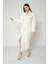 Bambu Nakış Bukle Bambo Cotton Bayan Bornozu 1