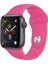Apple Watch Uyumlu Se 44 mm Silikon Kordon Kayış Pembe 1