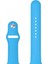Apple Watch Uyumlu Seri 6 44 mm Silikon Kordon Kayış Mavi 2